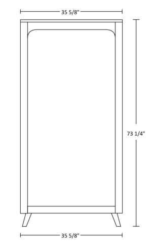 QW Amish Bayport Bookcase