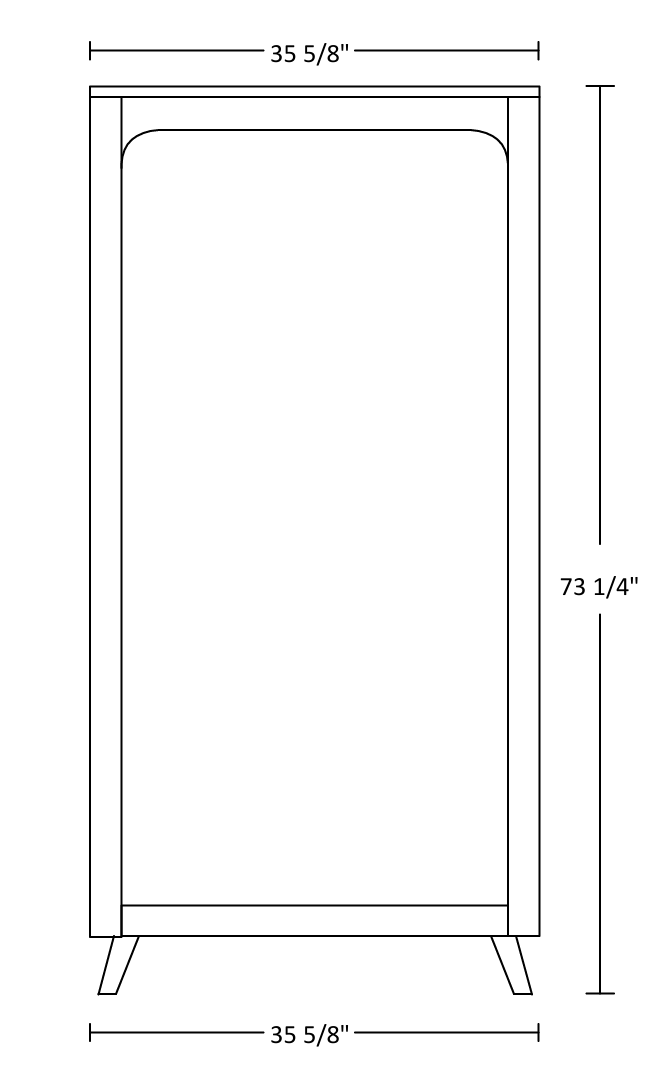 QW Amish Bayport Bookcase