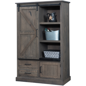 QW Amish Barn Door Cottage Cabinet