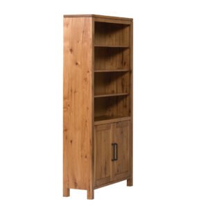QW Amish Leon Bookcase with Doors