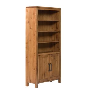 QW Amish Leon Bookcase with Doors