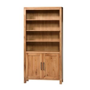 QW Amish Leon Bookcase with Doors