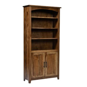QW Amish Settlers Bookcase w/ Doors - 36x72