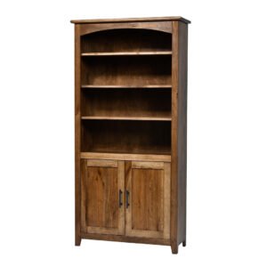 QW Amish Settlers Bookcase w/ Doors - 36x72